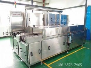 通過式零部件噴淋清洗干燥機(jī)，燃油泵部件清洗機(jī)